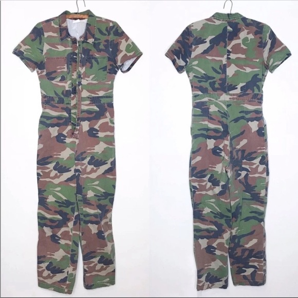 BDG camouflage jumpsuit flight suit Urban Outfitters S - Picture 3 of 4